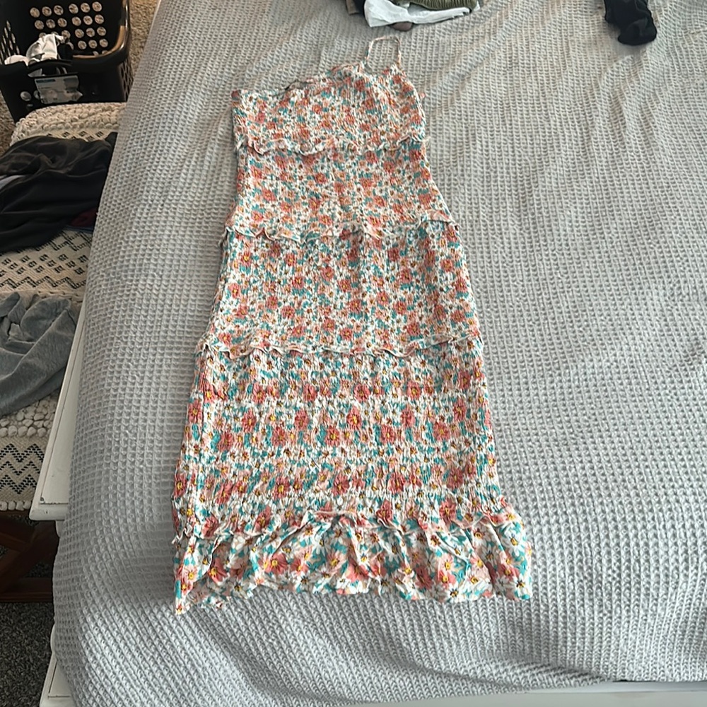 Floral One Shoulder Dress